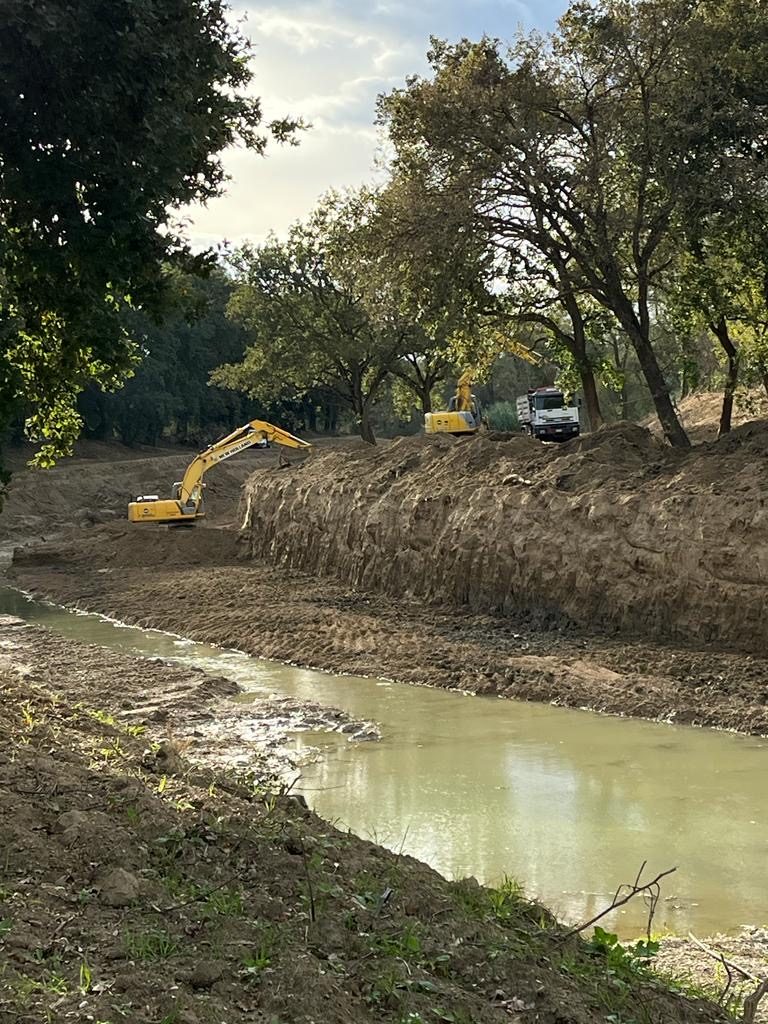 Lavori fluviali — Fiume Misa — foto 2